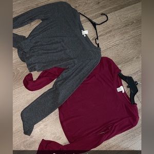 Women’s long sleeve crops